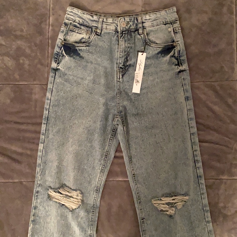 High Waisted Denim Jeans